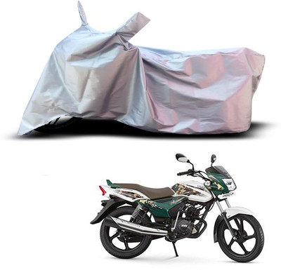 THE REAL ARV Waterproof Two Wheeler Cover for TVS(Star, Silver)