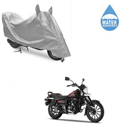 SRENTERPRISES Two Wheeler Cover for Bajaj(Avenger 220 Street, Silver)