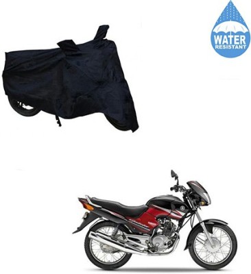 SRENTERPRISES Two Wheeler Cover for Yamaha(Gladiator, Black)