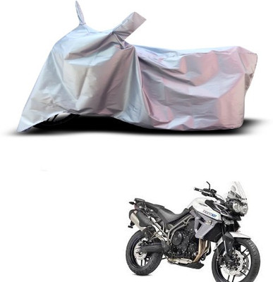 THE REAL ARV Waterproof Two Wheeler Cover for Triumph(Tiger 800 XR, Silver)