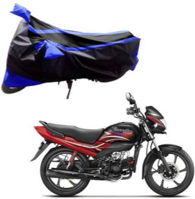 eero Waterproof Two Wheeler Cover for Universal For Bike(Passion Pro, Blue, Black)