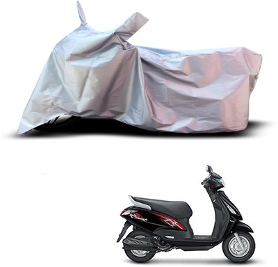 THE REAL ARV Waterproof Two Wheeler Cover for Suzuki(Swish, Silver)