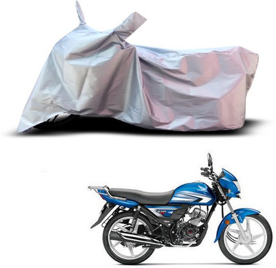 THE REAL ARV Waterproof Two Wheeler Cover for Hero(CD 110 Dream, Silver)