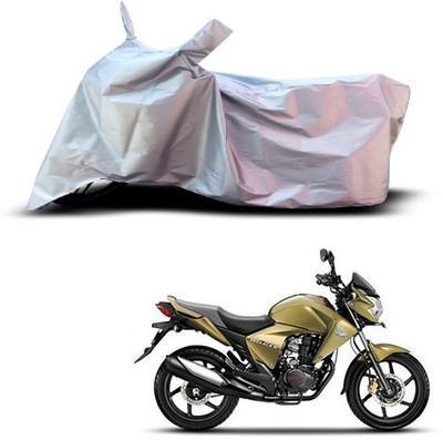 THE REAL ARV Waterproof Two Wheeler Cover for Honda(Unicorn Dazzler, Silver)