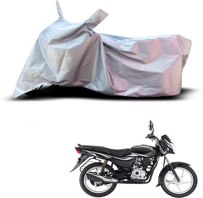 THE REAL ARV Waterproof Two Wheeler Cover for Bajaj(Platina 100 DTS-i, Silver)
