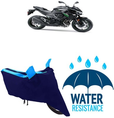 MMSSTAR Waterproof Two Wheeler Cover for Kawasaki(Z800, Blue)