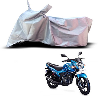THE REAL ARV Waterproof Two Wheeler Cover for TVS(Victor New, Silver)
