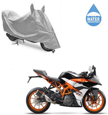 SRENTERPRISES Two Wheeler Cover for KTM(RD 350, Silver)