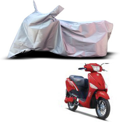THE REAL ARV Waterproof Two Wheeler Cover for Hero(E Scoot, Silver)
