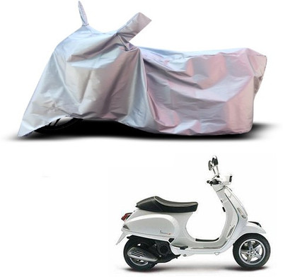 THE REAL ARV Waterproof Two Wheeler Cover for Piaggio(Vespa, Silver)