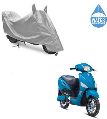 SRENTERPRISES Two Wheeler Cover for Hero(Electric, Silver)
