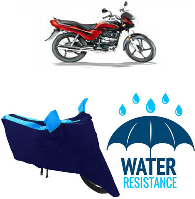 RONISH Waterproof Two Wheeler Cover for Hero(Passion Plus, Blue)