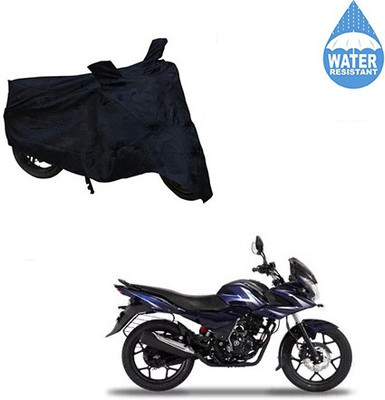 SRENTERPRISES Two Wheeler Cover for Bajaj(Discover 150 f, Black)