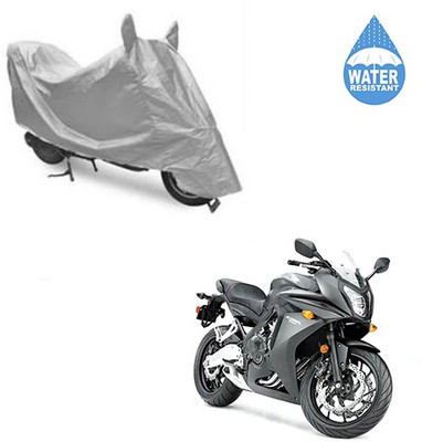 SRENTERPRISES Two Wheeler Cover for Honda(CBR 650F, Silver)