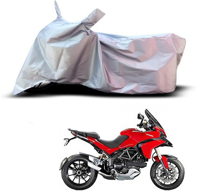 THE REAL ARV Waterproof Two Wheeler Cover for Ducati(Multistrada, Silver)