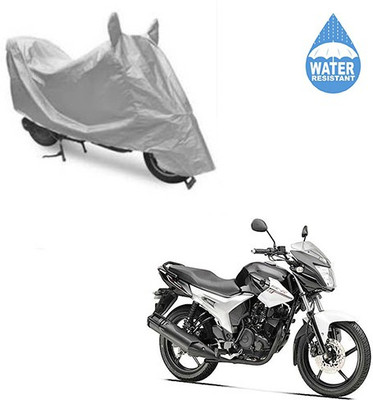 SRENTERPRISES Two Wheeler Cover for Yamaha(SZ R, Silver)