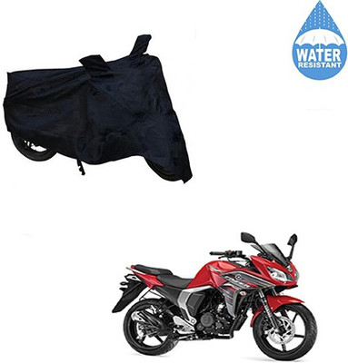 SRENTERPRISES Two Wheeler Cover for Yamaha(Fazer, Black)