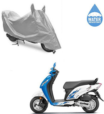 SRENTERPRISES Two Wheeler Cover for Honda(Activa i, Silver)