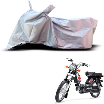 THE REAL ARV Waterproof Two Wheeler Cover for TVS(Heavy Duty Super XL, Silver)