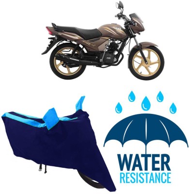 RONISH Waterproof Two Wheeler Cover for TVS(Star Euro, Blue)