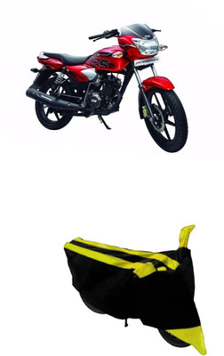 Hynak Two Wheeler Cover for TVS(Phoenix 125, Yellow, Black)