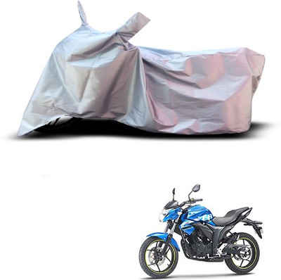 MMSSTAR Waterproof Two Wheeler Cover for Suzuki(Gixxer, Grey)