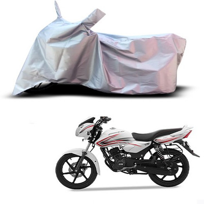 THE REAL ARV Waterproof Two Wheeler Cover for TVS(Phoenix 125, Silver)