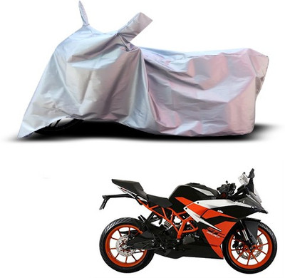 THE REAL ARV Waterproof Two Wheeler Cover for KTM(RC 200, Silver)