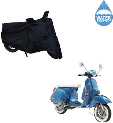 SRENTERPRISES Two Wheeler Cover for LML(Star Euro, Black)