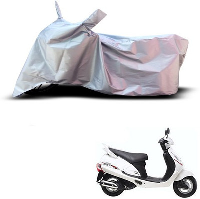 Gavya Waterproof Two Wheeler Cover for Mahindra(Duro, Silver)