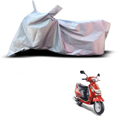 THE REAL ARV Waterproof Two Wheeler Cover for Mahindra(Duro DZ, Silver)