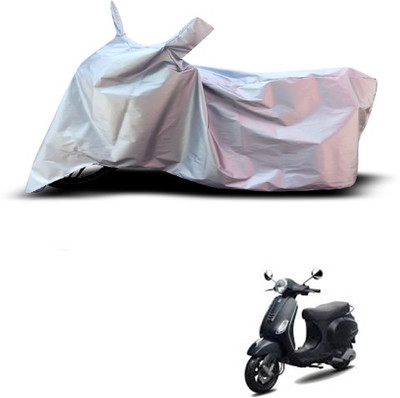 Gavya Waterproof Two Wheeler Cover for Piaggio(Vespa LX, Silver)