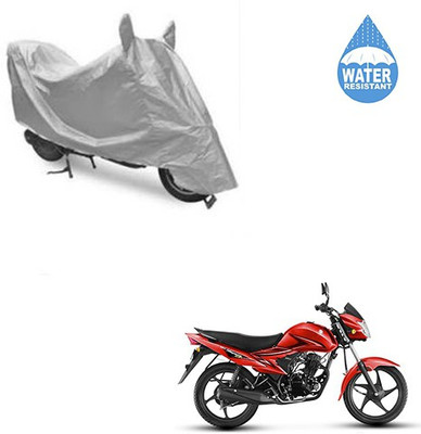 SRENTERPRISES Two Wheeler Cover for Suzuki(Hayate, Silver)