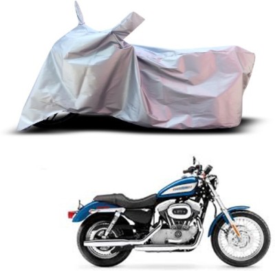 Gavya Waterproof Two Wheeler Cover for Harley Davidson(XL 883, Silver)