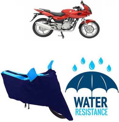 RONISH Waterproof Two Wheeler Cover for Bajaj(Pulsar 220 DTS-i, Blue)