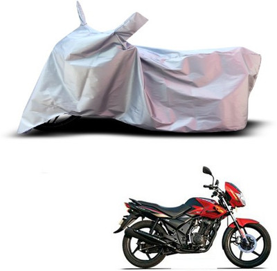 THE REAL ARV Waterproof Two Wheeler Cover for TVS(Flame DS 125, Silver)