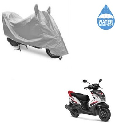 SRENTERPRISES Two Wheeler Cover for Yamaha(Ray Z, Silver)