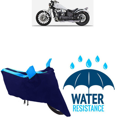 RONISH Waterproof Two Wheeler Cover for FAB Regal Raptor(Bobber 350, Blue)