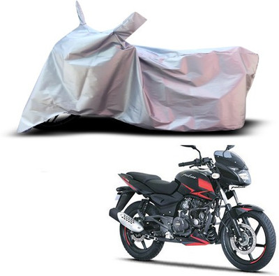 Gavya Waterproof Two Wheeler Cover for Bajaj(Pulsar 180 DTS-i, Silver)