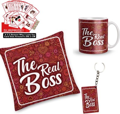 Dreamcart Cushion, Greeting Card, Mug, Keychain Gift Set