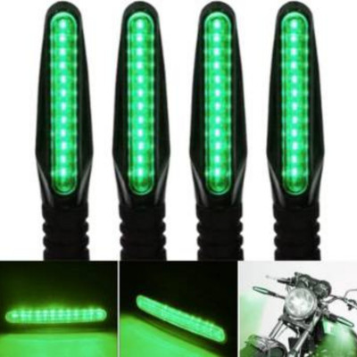 wahh Front, Side, Rear LED Indicator Light for Universal For Bike Universal For Bike(Green)