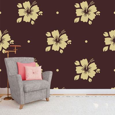 COLOR SOLUTION Floral & Botanical Multicolor Wallpaper(228 cm x 40 cm)