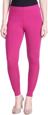 Lyra Ankle Length  Ethnic Wear Legging(Pink, Solid)