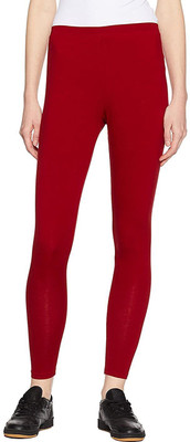 Lyra Ankle Length  Ethnic Wear Legging(Red, Solid)