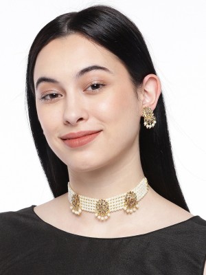 ASMITTA Jewellery Alloy Gold-plated Gold Jewellery Set(Pack of 1)