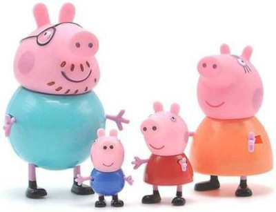 Nitisha Peppa Pig Family Toy, Set of 4 with Pig House Set, Animated Toys for Children for Pretend Play will help in the emotional development of your children and also improve their role play, communication as well as touch and feel skills. Kids will have fun time playing with friends or all alone a Nitisha Peppa Pig Family Toy, Set of 4 with Pig House Set, Animated Toys for Children for Pretend Play will help in the emotional development of your children and also improve their role play, communication as well as touch and feel skills. Kids will have fun time playing with friends or all alone a
