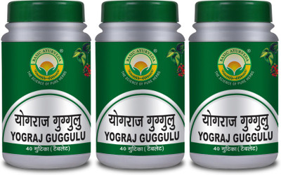Basic Ayurveda Yograj Guggulu(Pack of 3, 120 Tablets)