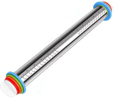 SHOAIB Pack of 1 Baking Roller(Silver)