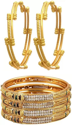 Bhagya Lakshmi Alloy Bangle Set(Pack of 6)