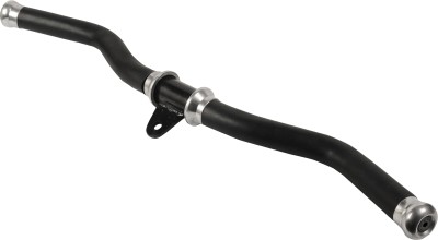 Artic Height Curl Bar Heavy Duty Bar with Fully Rubberized Hand Grips Zig Zag Bar (Black) Triceps Bar